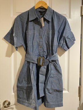 Banana Republic Factory Chambray Shirt Dress - Size Small